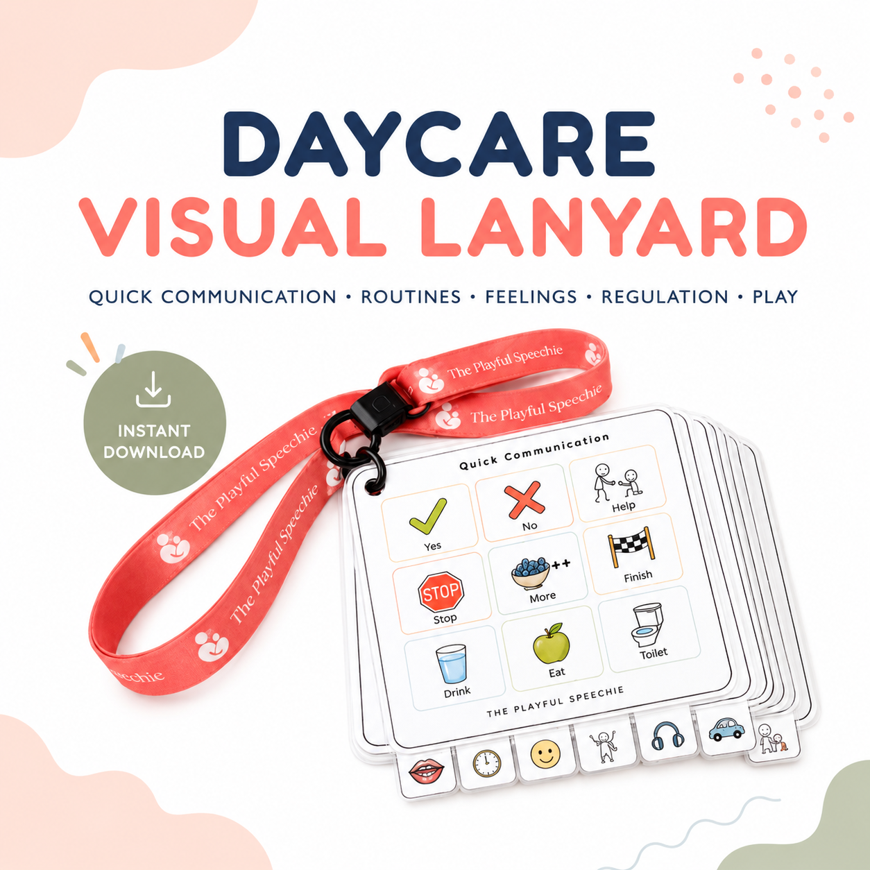 Daycare visual lanyard