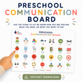 Preschool communication board